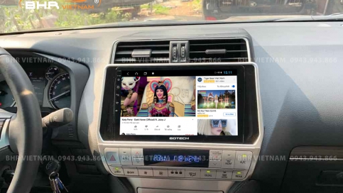 Màn hình DVD Android liền camera 360 Toyota Prado 2017 - nay | Gotech GT360